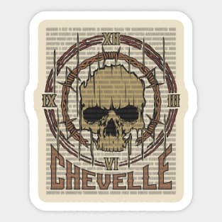 Chevelle Vintage Skull Sticker